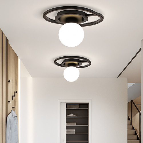 plafonniers led nordiques éclairage intérieur lustre allée - vue 5 sur 9