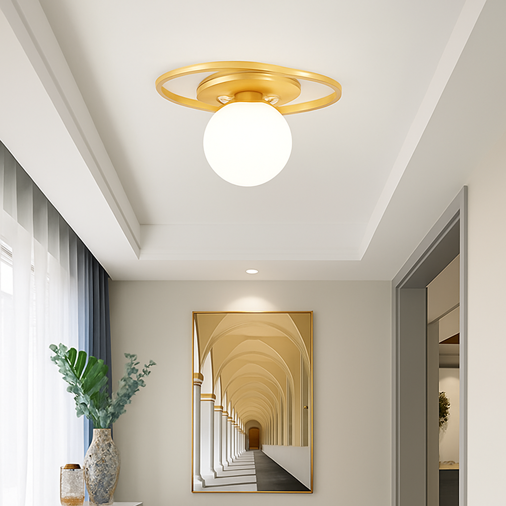 plafonniers led nordiques éclairage intérieur lustre allée - vue 5 sur 9