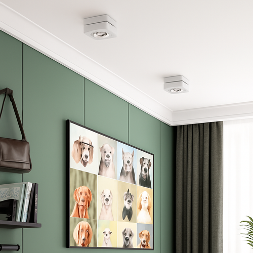 Plafonniers LED Spot 360 degrés Rotation Downlights AC85-265V 7W 10W 12W 15W pliant COB LED Downlights monté en Surface