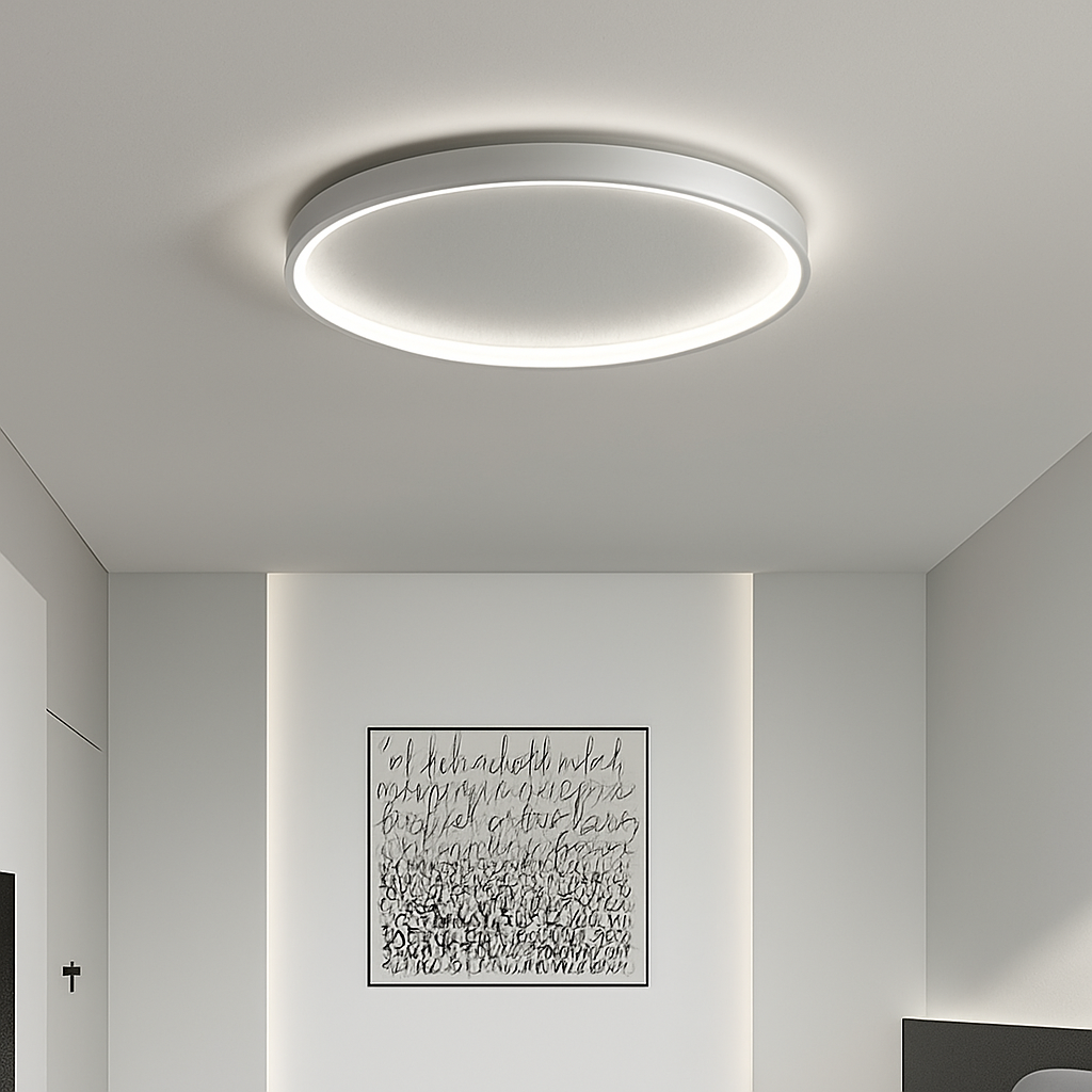 Modern minimalist nordic luxury round creative ceiling light - vue 6 sur 10