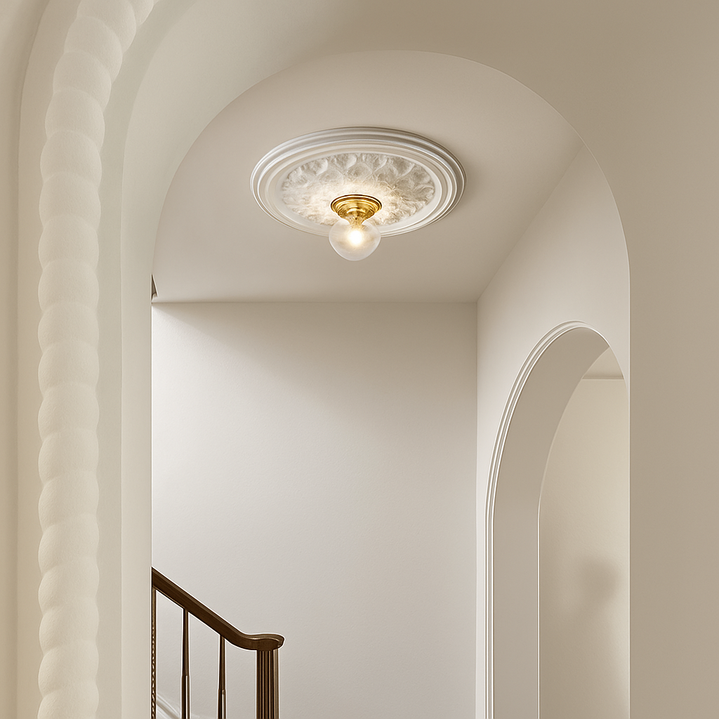 Plafonniers rétro français lampes led modernes couloir lampe de couloir style nordique lampe sculptée chambre salon décor éclairage - vue 7 sur 10