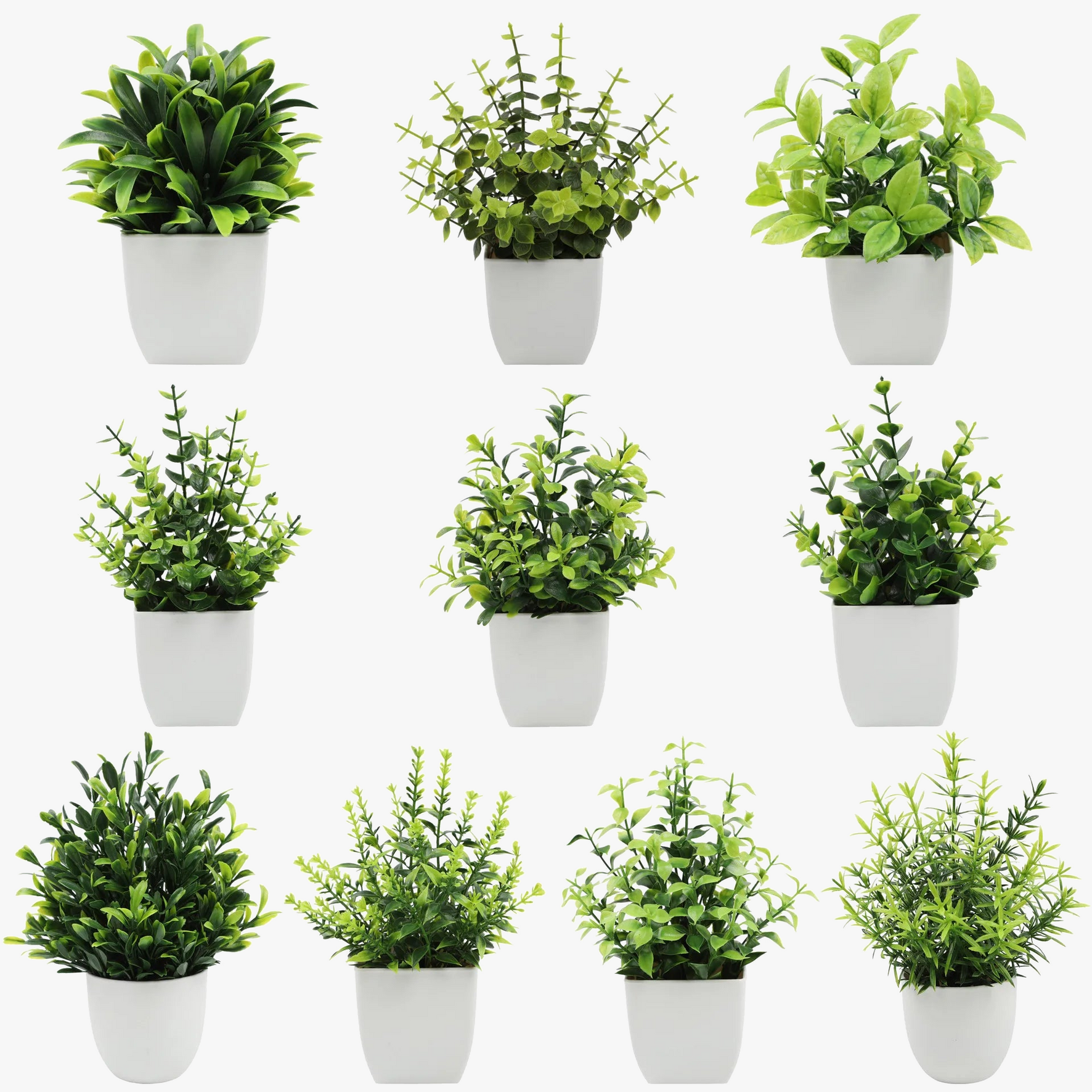 plantes artificielles en pot eucalyptus et romarin décoratifs