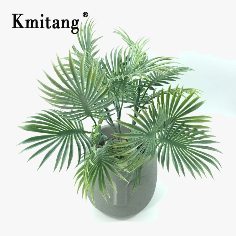 plantes artificielles monstera et palmier pour décoration intérieure et extérieure