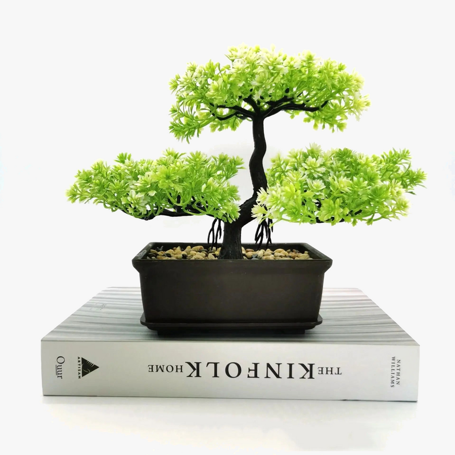 plantes de pin artificielles bonsaï arbre ornemental décoration intérieure