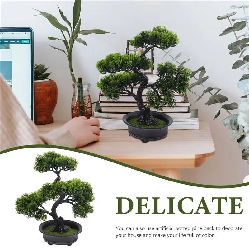 plantes de pin artificielles décoratives pour bureau et salon