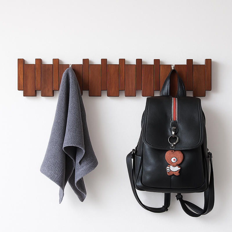 porte manteau mural créatif à suspendre pour entrée décorative