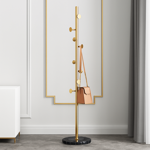porte-manteau sur pied avec base en marbre pour vêtements