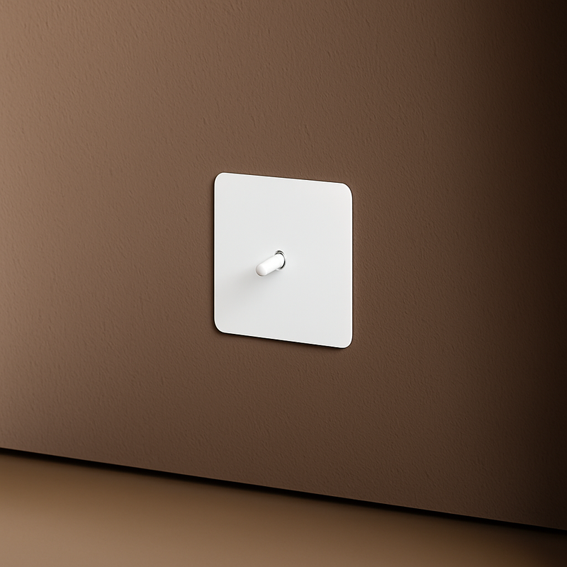 Prise double RJ45 en acier blanc mat bords arrondis