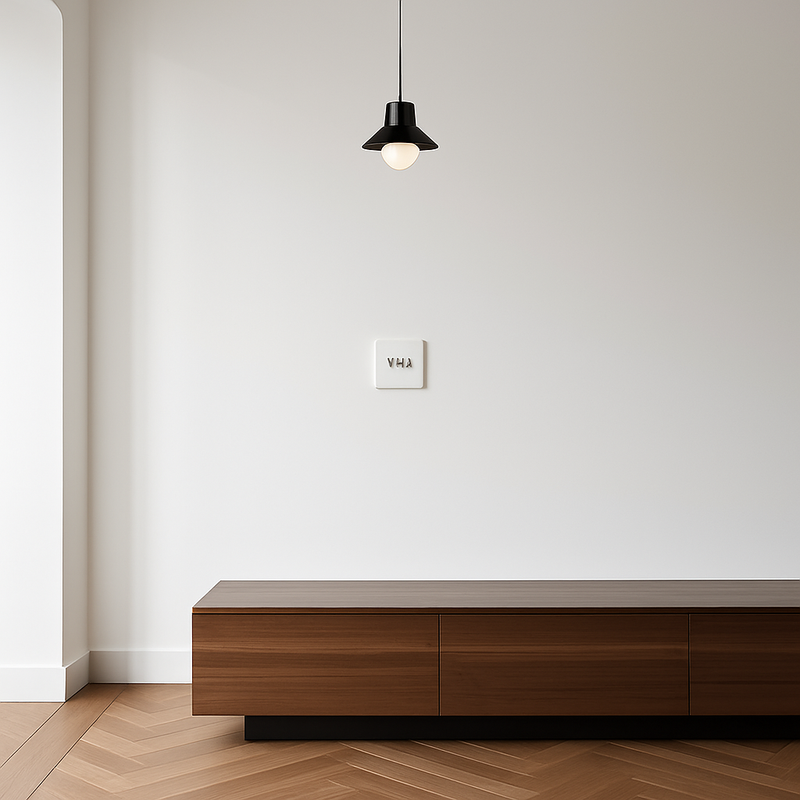 Prise électrique double en acier blanc mat bords arrondis