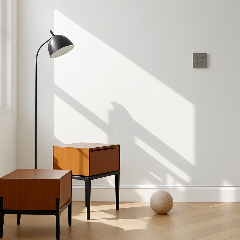 Prise électrique et double USB en acier gris foncé brossé