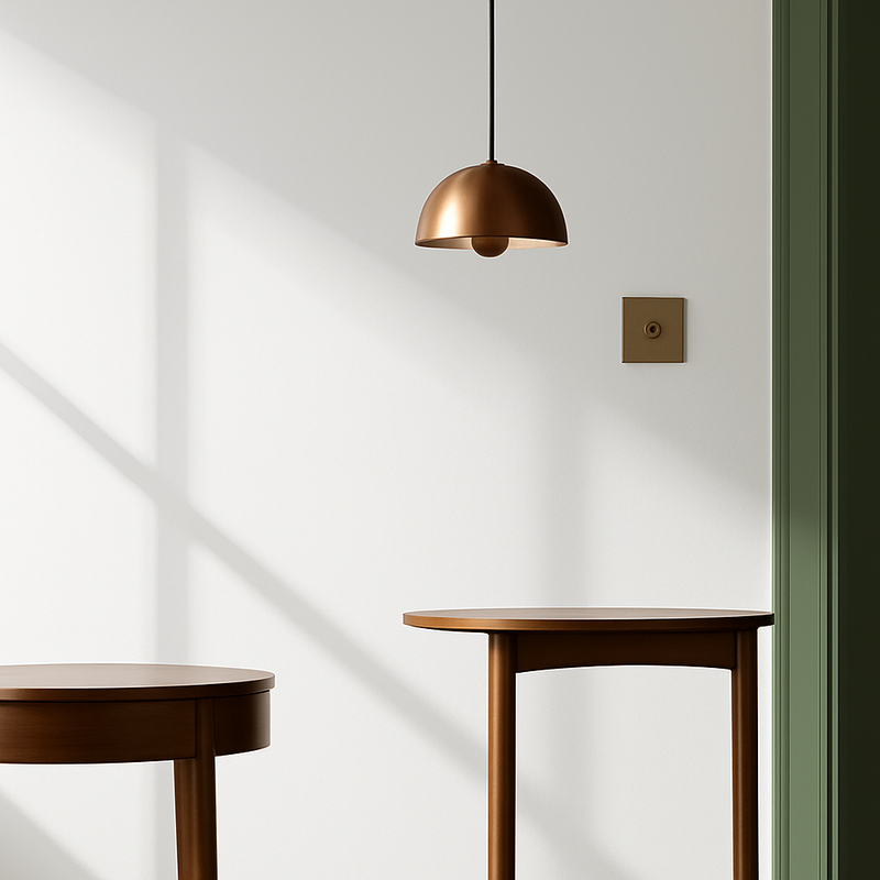 Prise électrique et double USB en acier gris vieilli bords arrondis