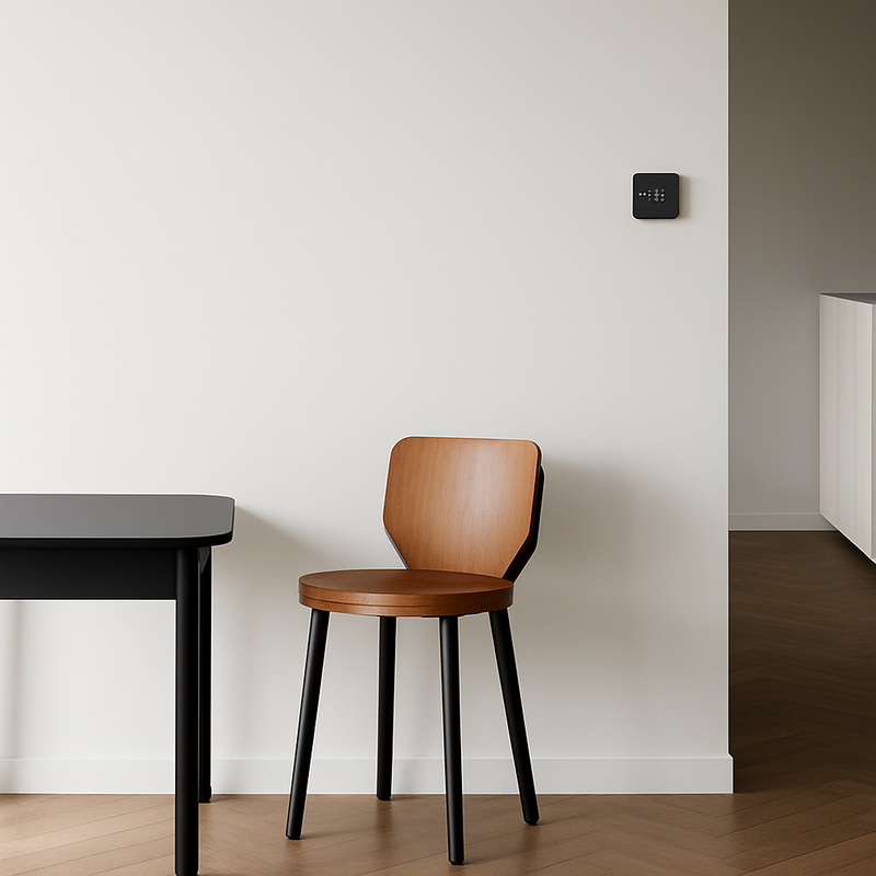 Prise électrique et double USB et USB type C en acier noir mat bords arrondis