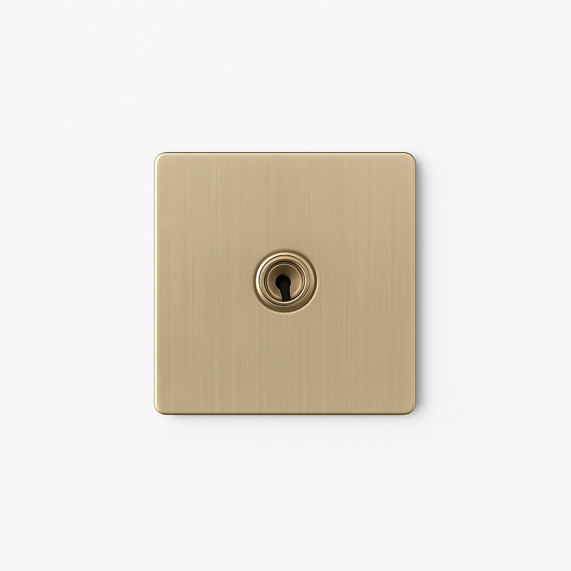 Prise électrique et double USB et USB type C (Europe) en acier gris vieilli brossé bords arrondis