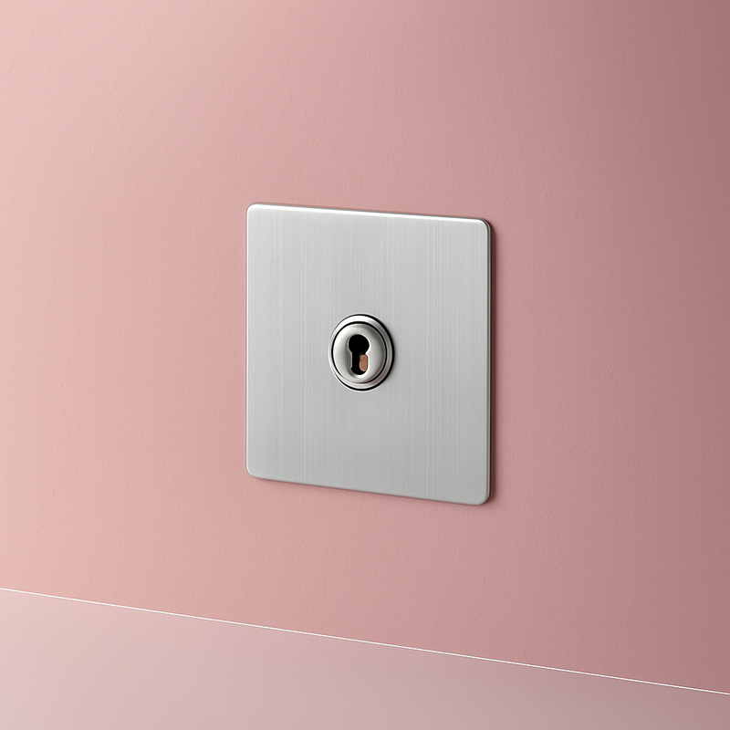 Prise électrique et double USB (Europe) en acier gris clair brossé bords arrondis