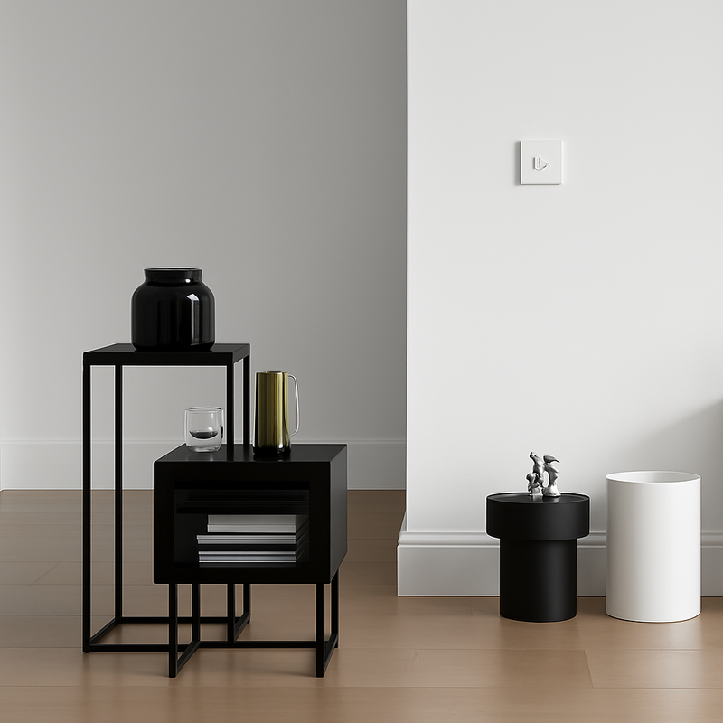 Prise RJ45 en acier blanc mat bords arrondis