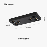 Brgt surface-mounted aluminium cob LED spotlight for modern interiors