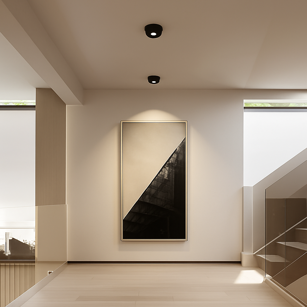 Projecteur Led encastré plafonnier Angle réglable Spot lumière COB 75mm ouverture 7W Foco réglable rotatif pour salon maison - vue 5 sur 7