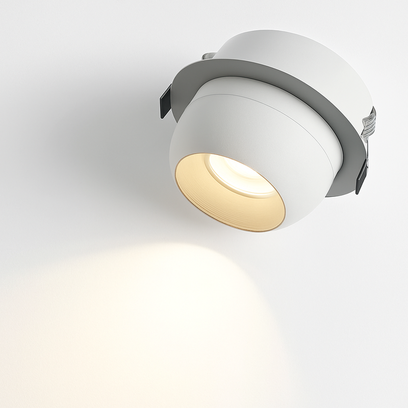 Projecteur Led encastré plafonnier Angle réglable Spot lumière COB 75mm ouverture 7W Foco réglable rotatif pour salon maison