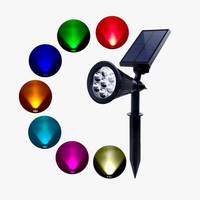 projecteur solaire réglable à 7 led pour jardin étanche décoratif