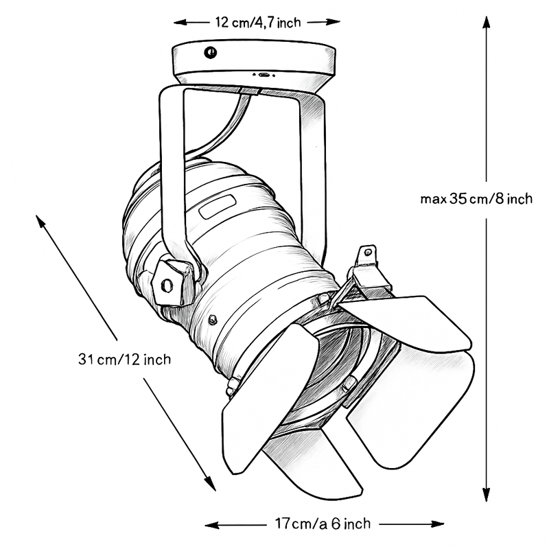 Projecteur (spot) Vintage industriel