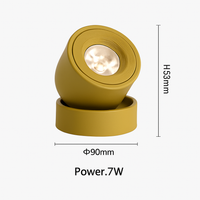 projecteurs led nordique surface monté spot rotation pliant macarone foco