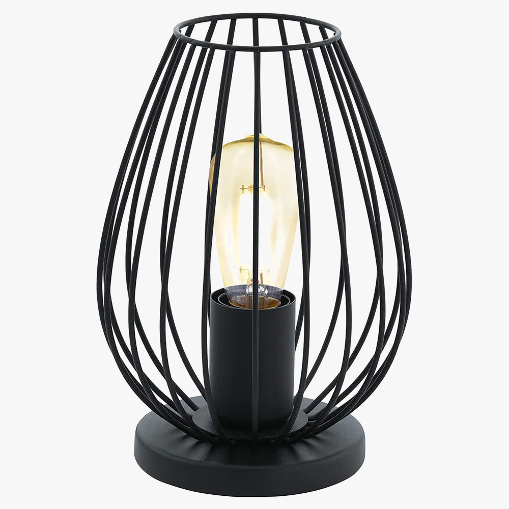 Rétro fer lampe de Table moderne suspension suspension Cage chaîne lumière boule lampe de nuit chambre chevet décor à la maison veilleuse