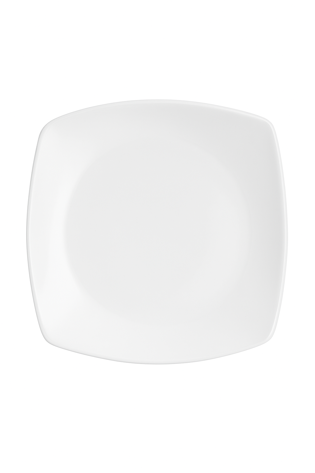 Service 6 assiettes carrées porcelaine moderne 23x23 cm - vue 2 sur 3