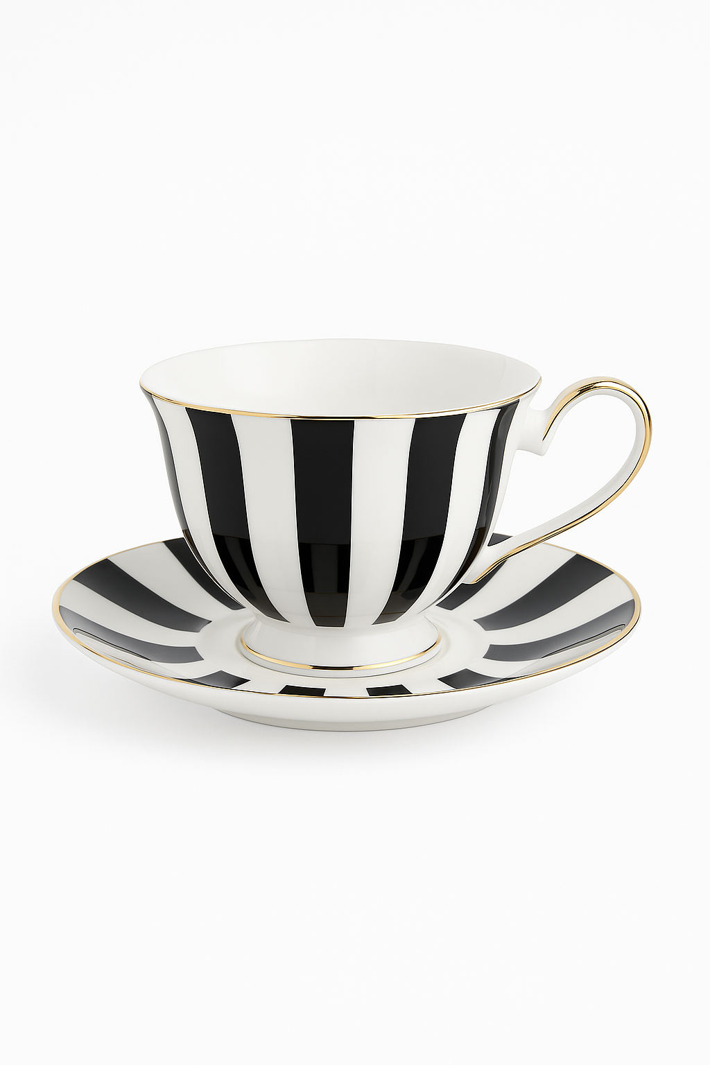 Service à thé anglais porcelaine fine peint main - vue 2 sur 2