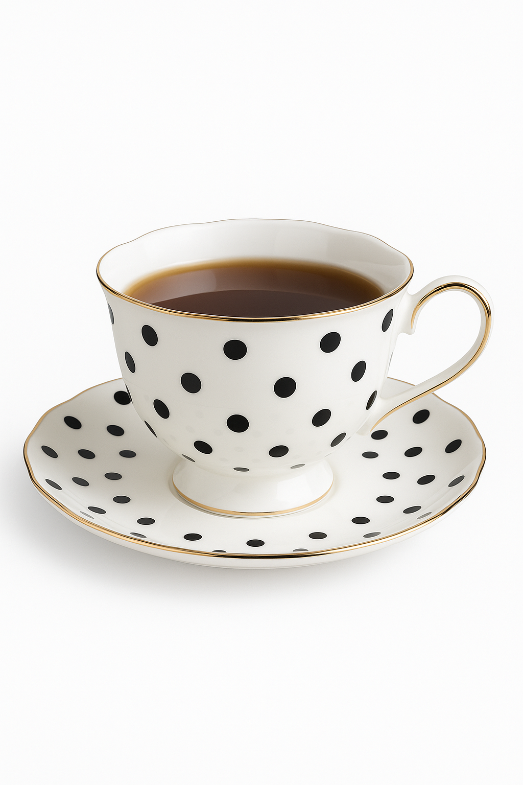 Service a the anglais porcelaine fine peint main - vue 2 sur 2