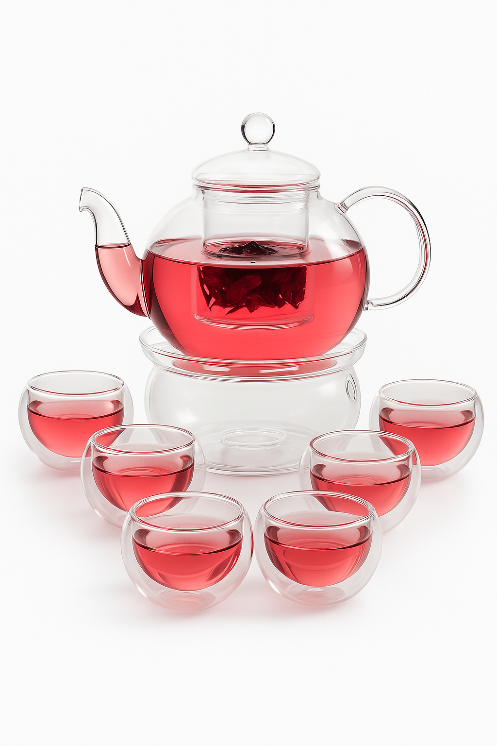 Service a the verre borosilicate infuseur double paroi - vue 2 sur 2