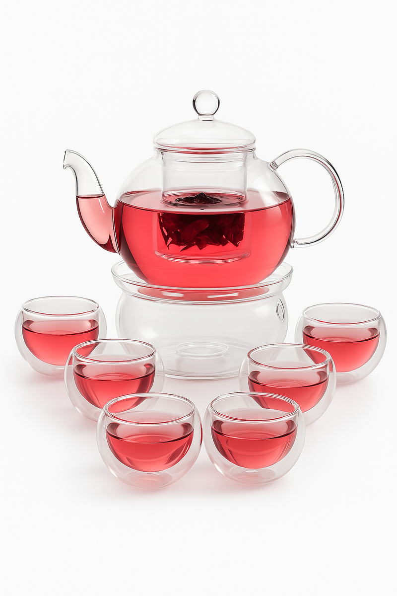 Service a the verre borosilicate infuseur double paroi