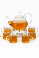 service à thé verre double paroi infuseur 800ml