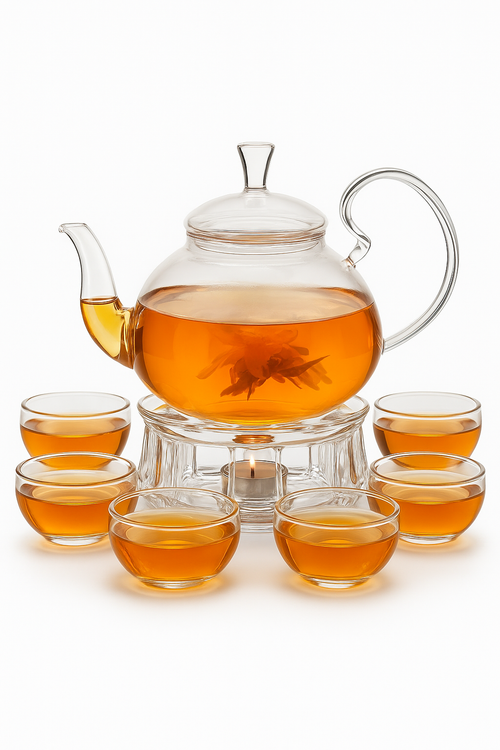Service a the verre double paroi infuseur chauffe - vue 3 sur 2