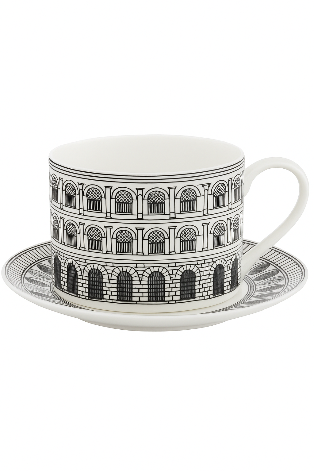 Service a the vintage ceramique italienne tasse plateau - vue 2 sur 2