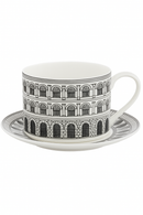 Service a the vintage ceramique italienne tasse plateau