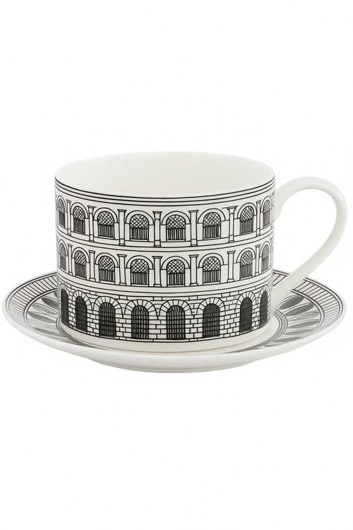 Service a the vintage ceramique italienne tasse plateau