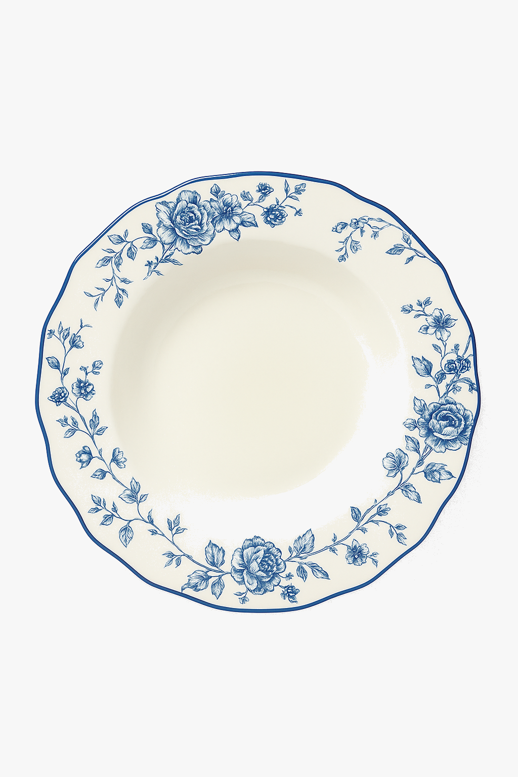 Service assiettes céramique floral style champêtre vintage