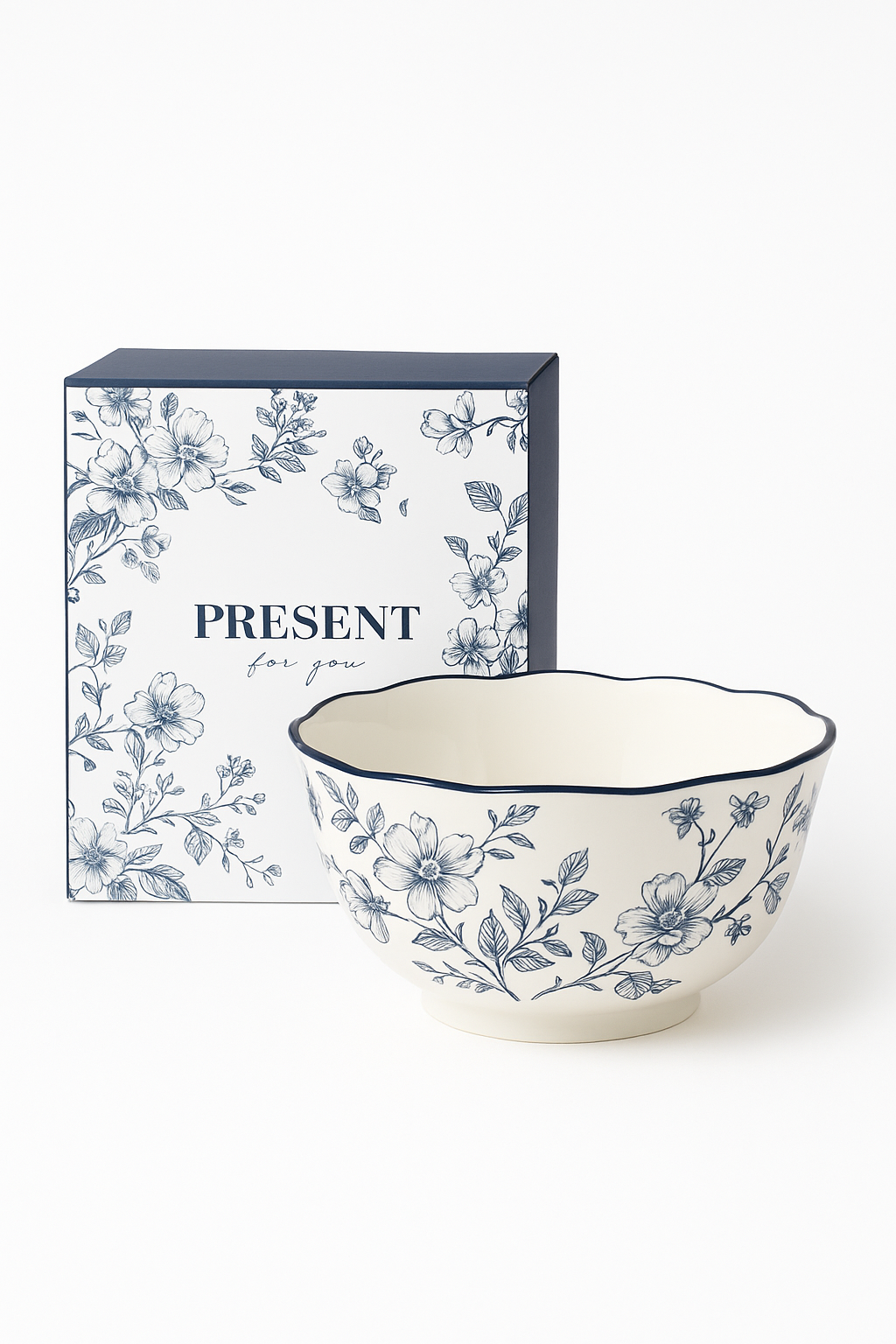 Service assiettes ceramique vintage floral style champetre - vue 2 sur 3