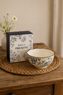 Service assiettes ceramique vintage floral style champetre