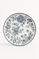 Service d assiettes ceramique motif floral style champetre