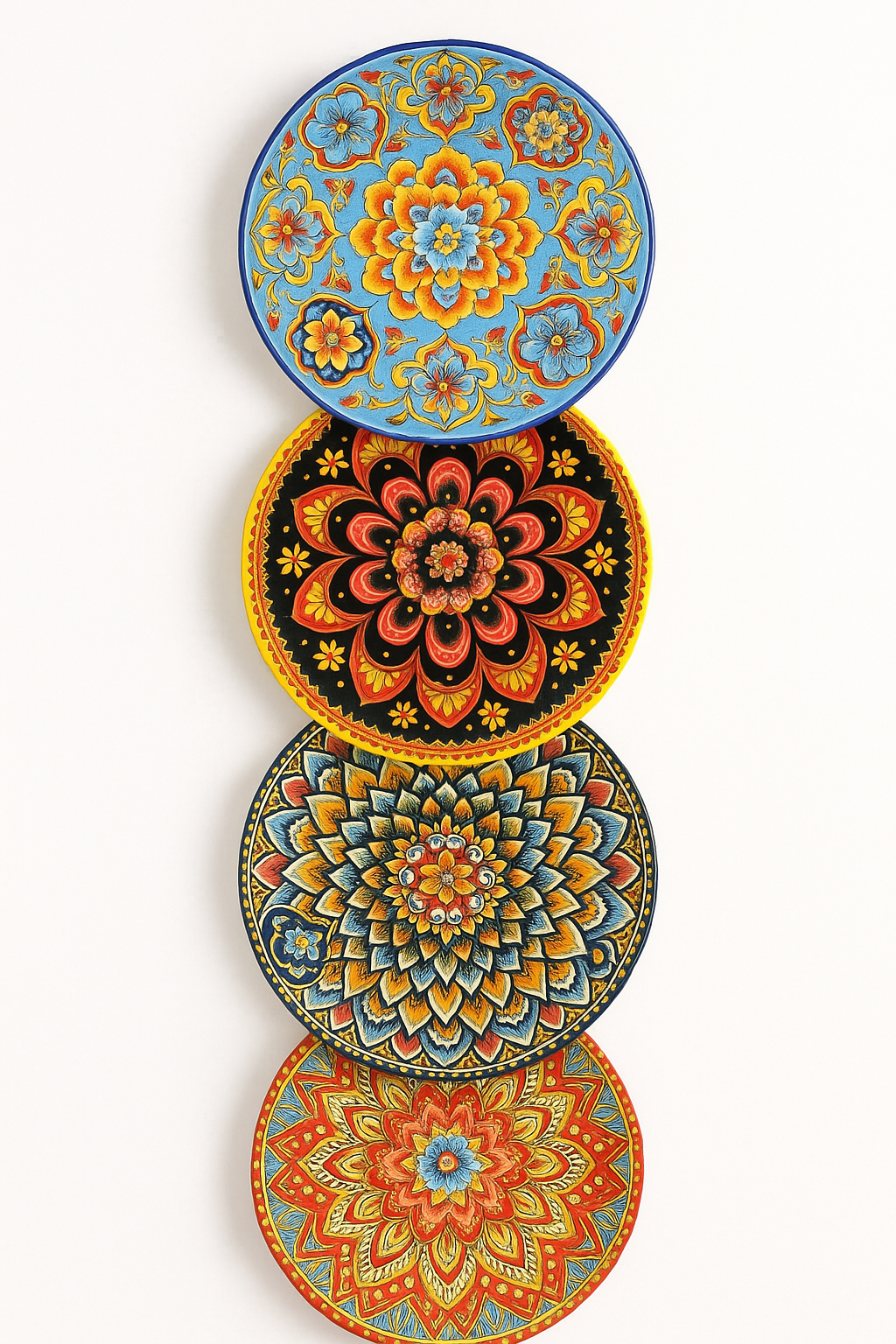 Service de table ceramique floral style boheme 24 pieces