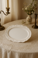 Service de table céramique relief style vintage complet