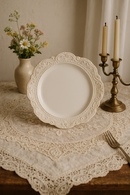 Service de table ceramique relief style vintage restaurant