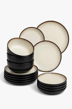 Modern stoneware ceramic dinnerware set
