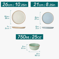service de table gres assiettes bol style moderne