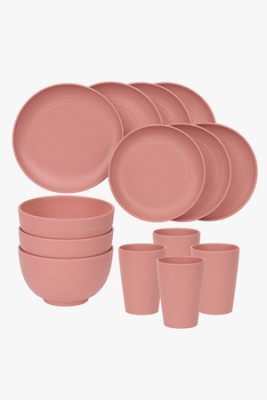 service de table paille de ble incassable biodegradable