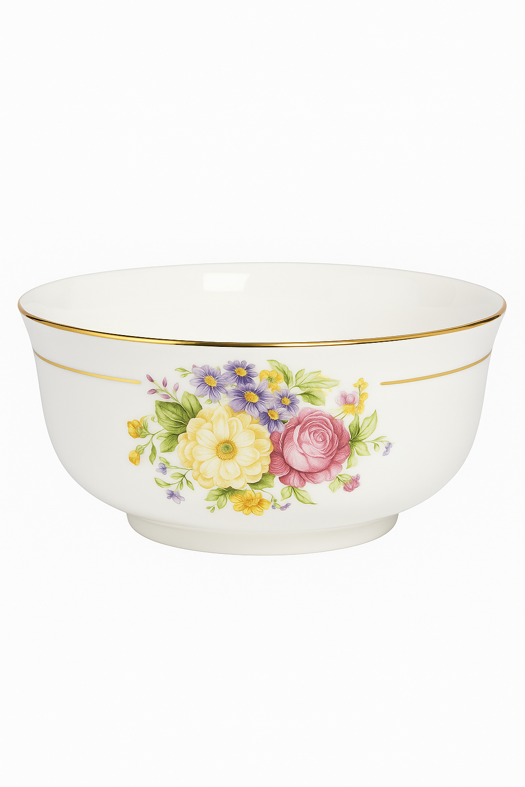 Service de table porcelaine fine floral personnalisable - vue 2 sur 3