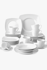 service de table porcelaine malacasa 30 pieces moderne