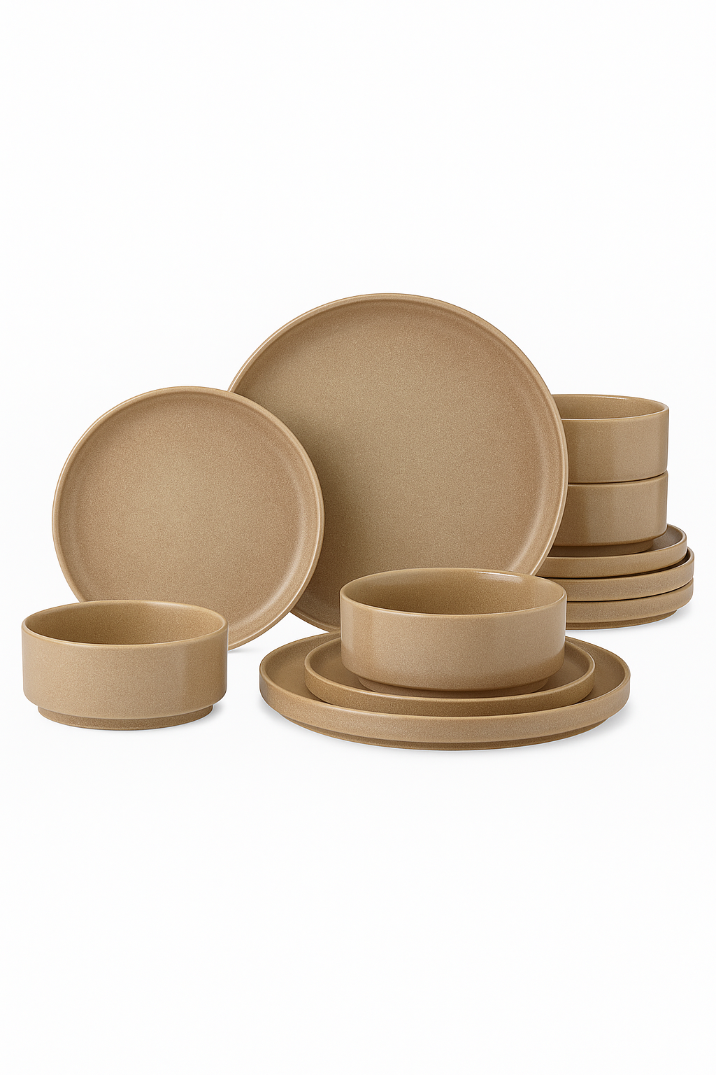 Service table grès émail réactif bord vertical complet - vue 2 sur 2