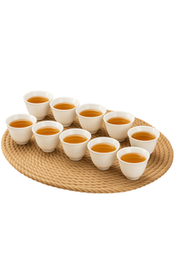 Service the porcelaine dehua kungfu artisanal 10 pieces